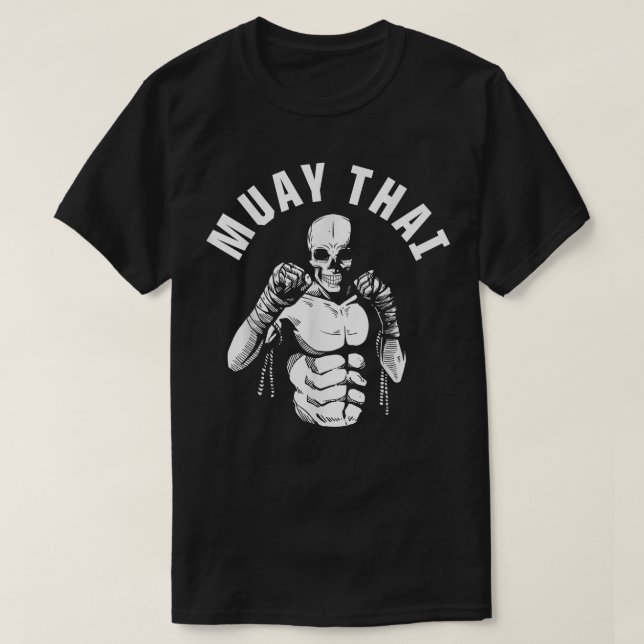 T-shirt Muay Thai Skeleton Fighter Club MIXED MARTIAL ART  (Design devant)