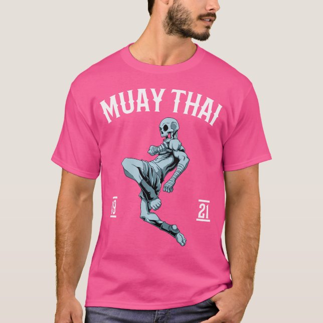 T-shirt Muay Thai Squelette Boxe Thaïlandaise (Devant)