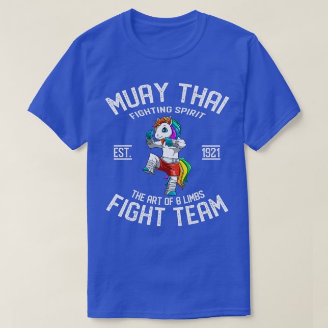 T-shirt Muay Thai Unicorn équipe de combat Kickboxing Unic (Design devant)