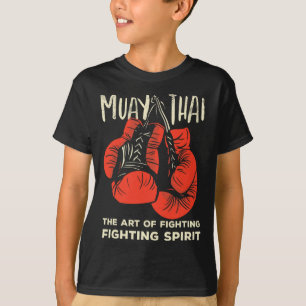 T-shirt Muay Thai Vintage Rétro Art de Combat Kickboxing