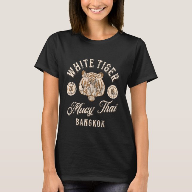 T-shirt Muay Thai White Tiger (Devant)