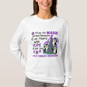 T-shirt Mucoviscidose de pingouins de Noël