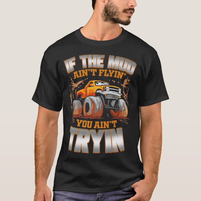 T-shirt Mud Bogging Truck Mudding Racing Premium (Devant)