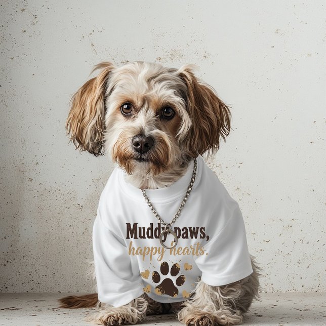T-shirt Muddy Paws Happy Hearts Mug – Funny Dog Mom Gift (Créateur téléchargé)