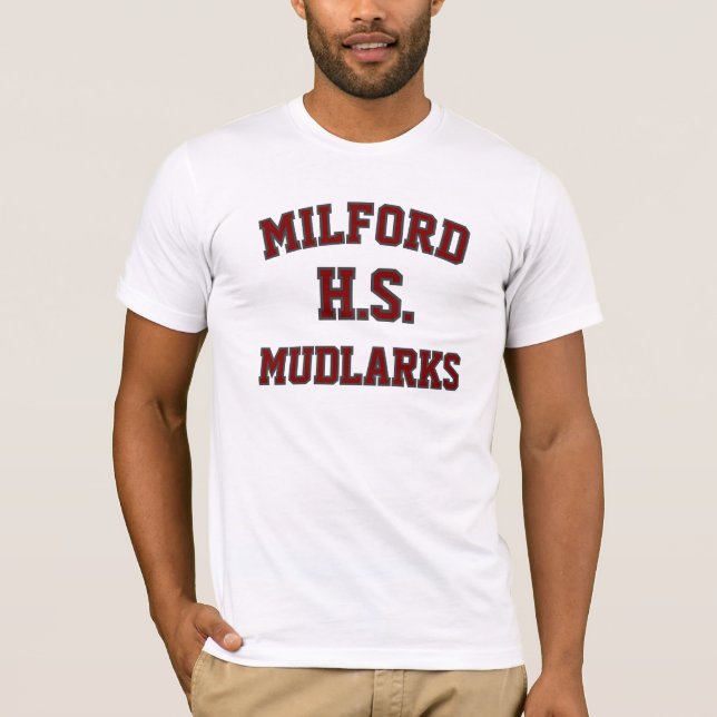 T-shirt Mudlarks du lycée de Milford (Devant)