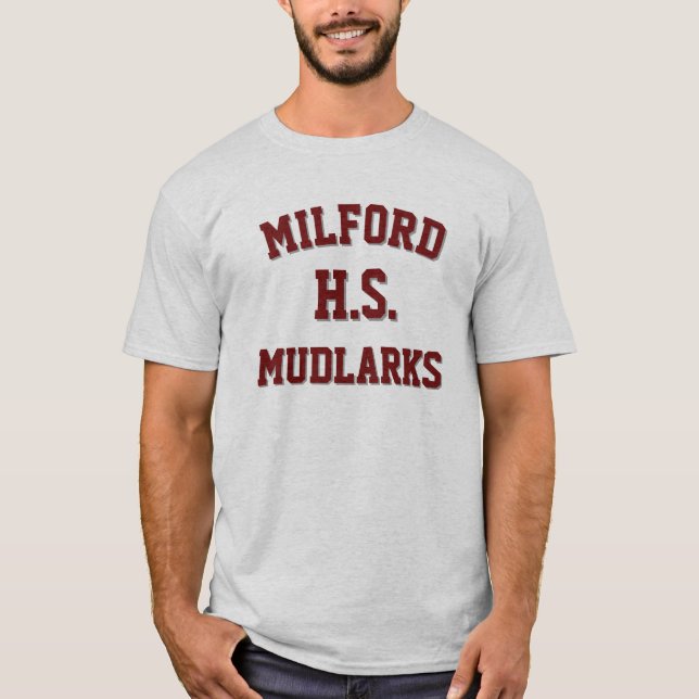 T-shirt Mudlarks du lycée de Milford (Devant)