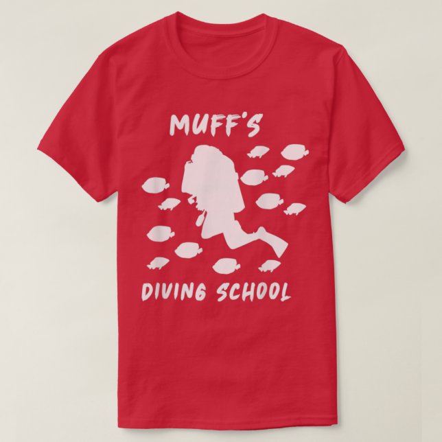 T-shirt Muff s Diving School Funny 3 (Design devant)