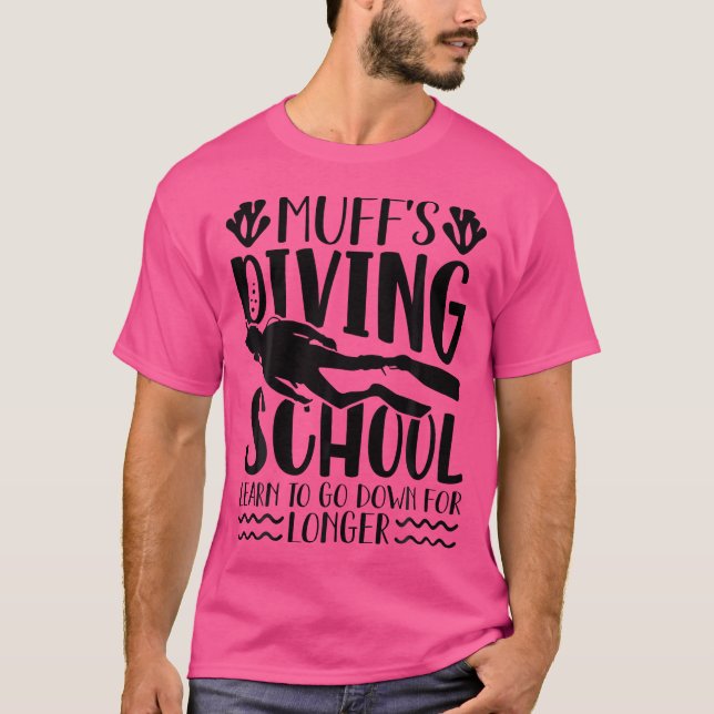 T-shirt Muffs Plongée Funny Plongeur de plongée (Devant)