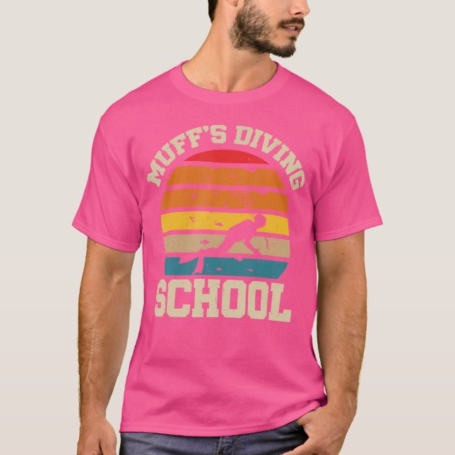T-shirt Muffs Plongée Snorkeling Funny Plongeur (Devant)