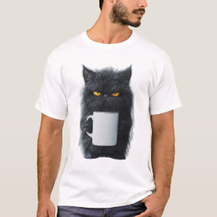 T-shirt Mug à café Chat Mignon - Design en Céramique de Ch