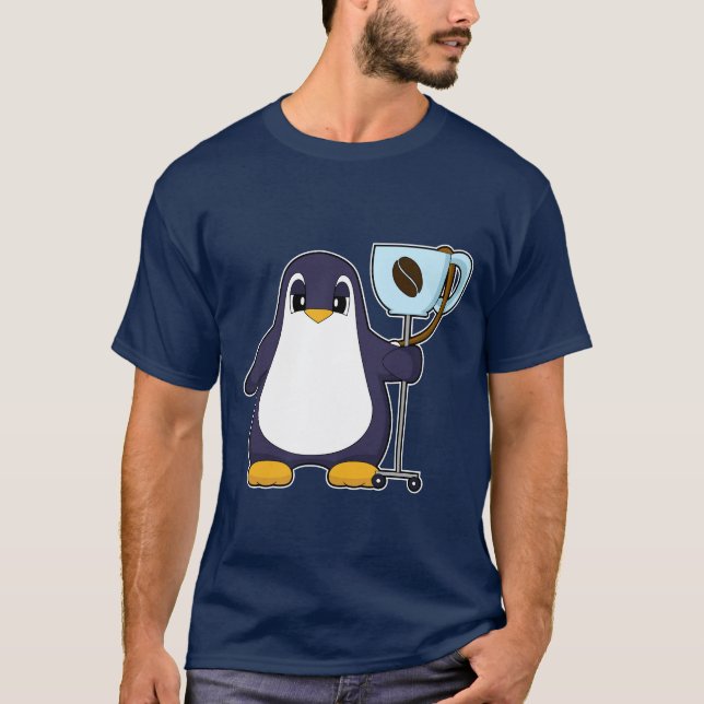 T-shirt Mug à café Pingouin (Devant)