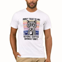 Mug Chat Drôle - Ne Parlez Pas Avant le Café Sarca