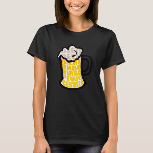 T-shirt Mug de bière Mousse de boisson Cerveza Bières inte