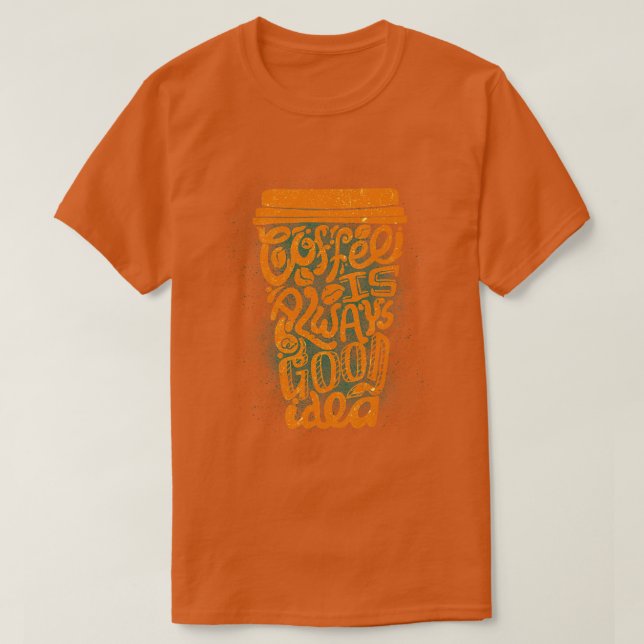 T-shirt Mug de café amusant (Design devant)