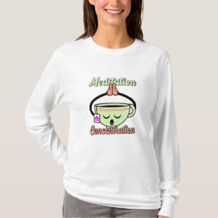 T-shirt Mug de Café Mignon de Concentration de Méditation
