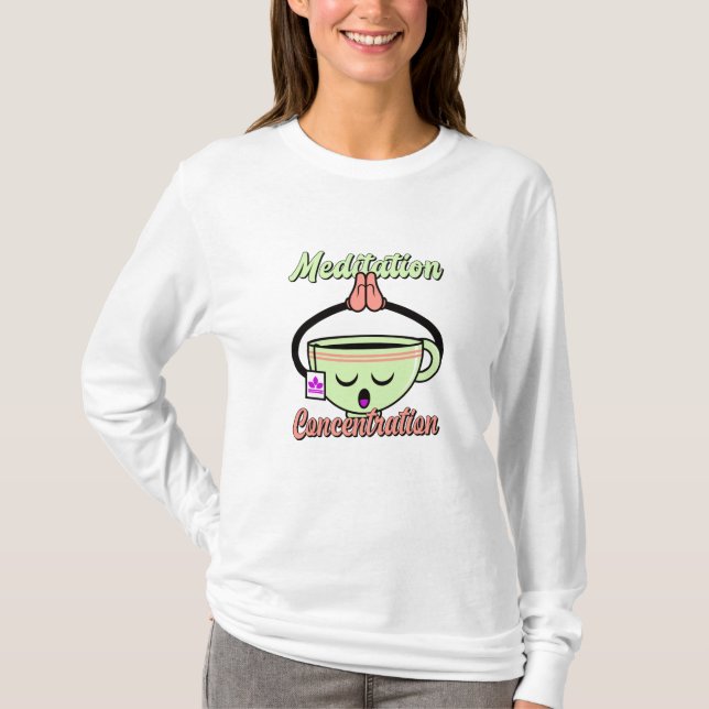 T-shirt Mug de Café Mignon de Concentration de Méditation  (Devant)