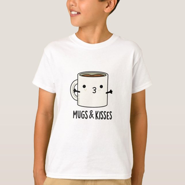 T-shirt Mugs Et Baisers Drôle Mug Pun (Devant)