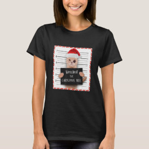 T-shirt Mugshot de chat de Noël détruit l'arbre de Noël