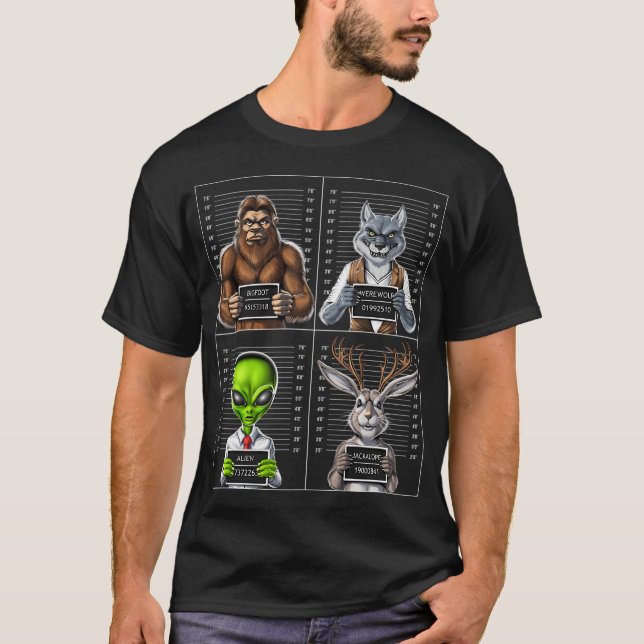 T-shirt Mugshot de Cryptides (Devant)