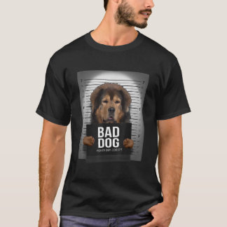 T-shirt Mugshot de Mastiff Tibétain