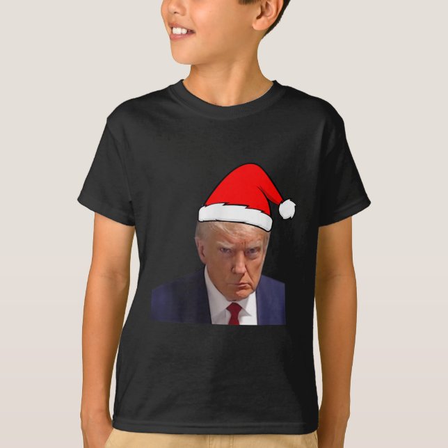 T-shirt Mugshot Trump Picture - Prison Mug Shot Funny Chri (Devant)