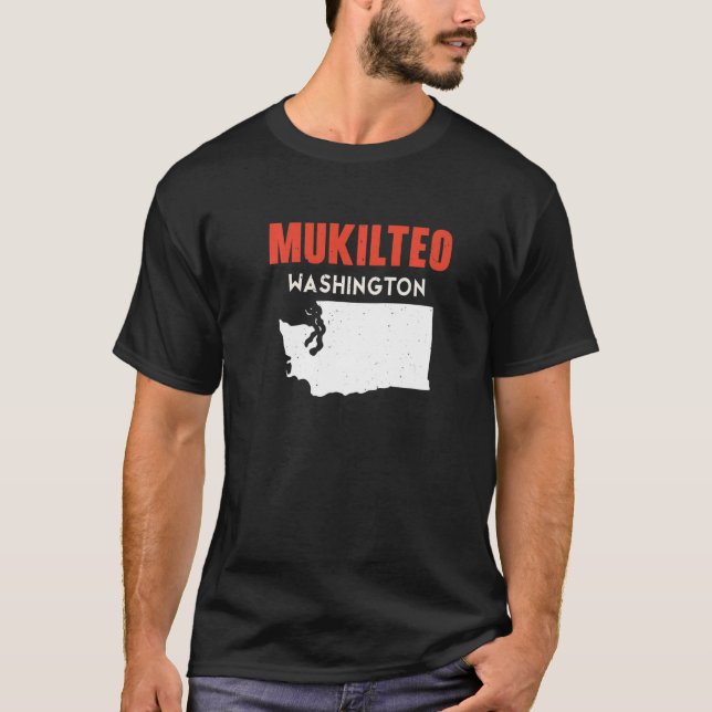 T-shirt Mukilteo Washington USA State America Travel Washi (Devant)