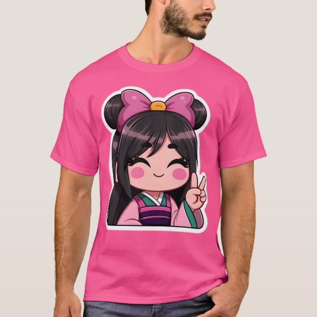 T-shirt Mulan Kawaii (Devant)