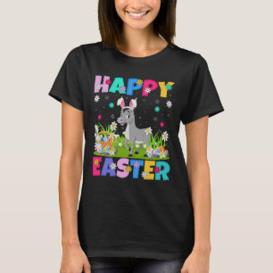 T-shirt Mule Joyeux Oeufs de Pâques Chasse Bunny Ear Mule