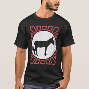 T-shirt Mule Lover Vintage Retro Style animal