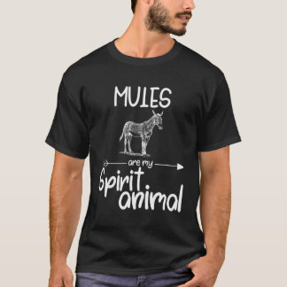 T-shirt Mules Sont Mon Esprit Animal Don Pour Hommes Femme