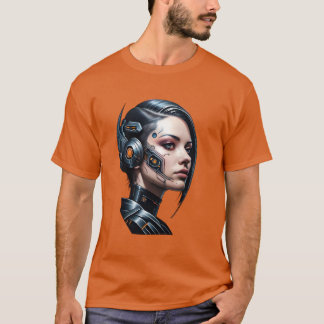 T-shirt mulher cyberpunk