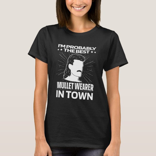 T-shirt Mullet drôle de fierté Redneck - Mullet (Devant)