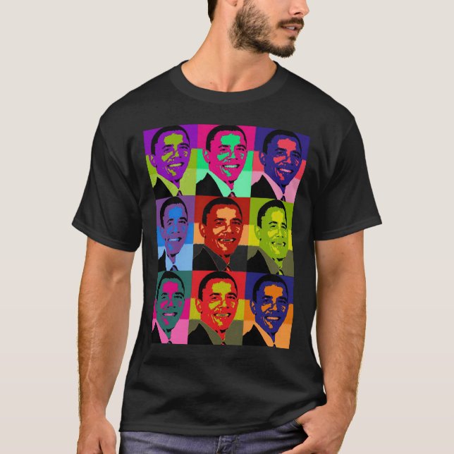 T-shirt Multi de Barack Obama coloré (Devant)