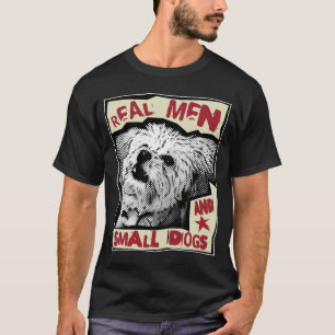 T-shirt Multi-Poo : Vrais hommes et petits chiens