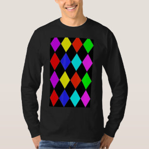 T-shirt Multicolore Géométrique Grand Motif Arlequin