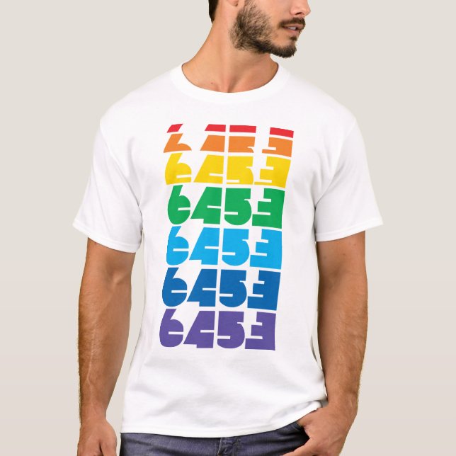 T-shirt multicolore homme 6453 Block (Devant)