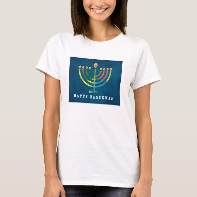 T-shirt MulticolorHappy Hanukkah (Devant)