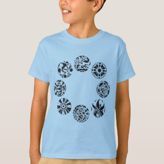 T-shirt multiple d'enfants de symboles