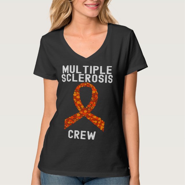 T-shirt Multiple Sclerosis Awareness  Group Quotes Family (Devant)