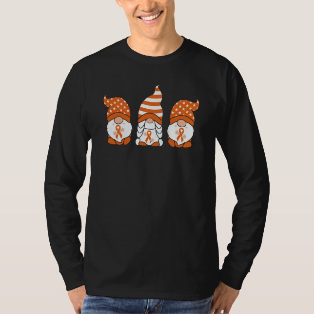 T-shirt Multiple Sclerosis Awareness Three Orange Gnomes M (Devant)