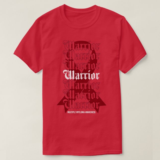 T-shirt Multiples myélomes de sensibilisation Guerrier Bou (Design devant)