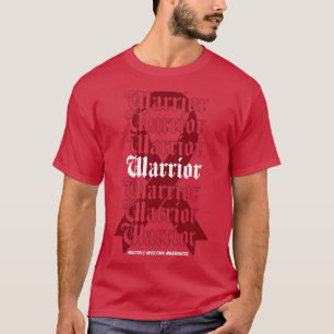 T-shirt Multiples myélomes de sensibilisation Guerrier Bou