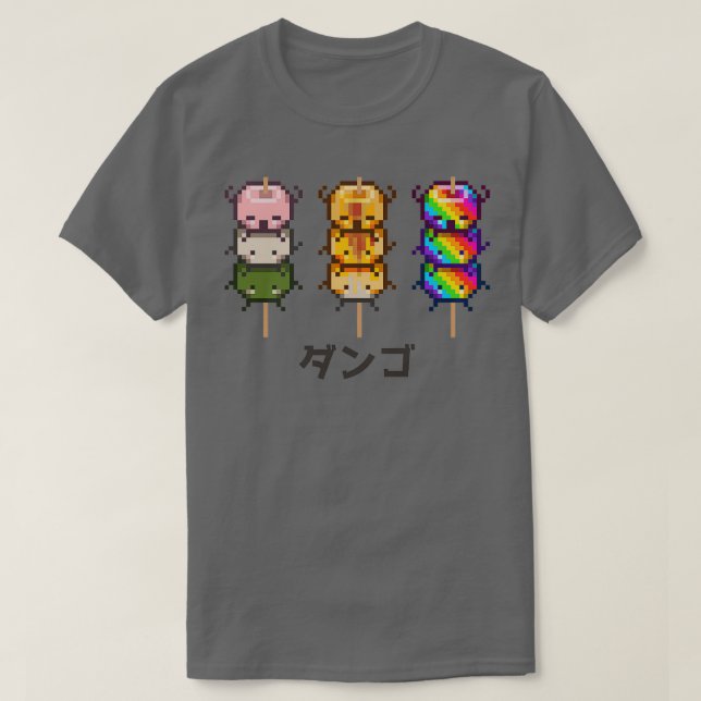 T-shirt Multiples pixels Dango (Design devant)