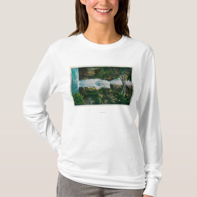 T-shirt Multnomah tombe sur le fleuve Columbia (Devant)