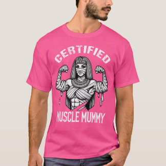 T-shirt Mummy Musclée Maman Drôle d'Halloween et d'Haltéro