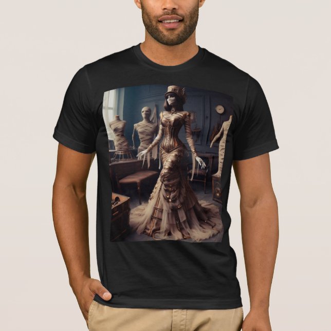 T-shirt Mummy Queen Steampunk Vintage victorien (Devant)