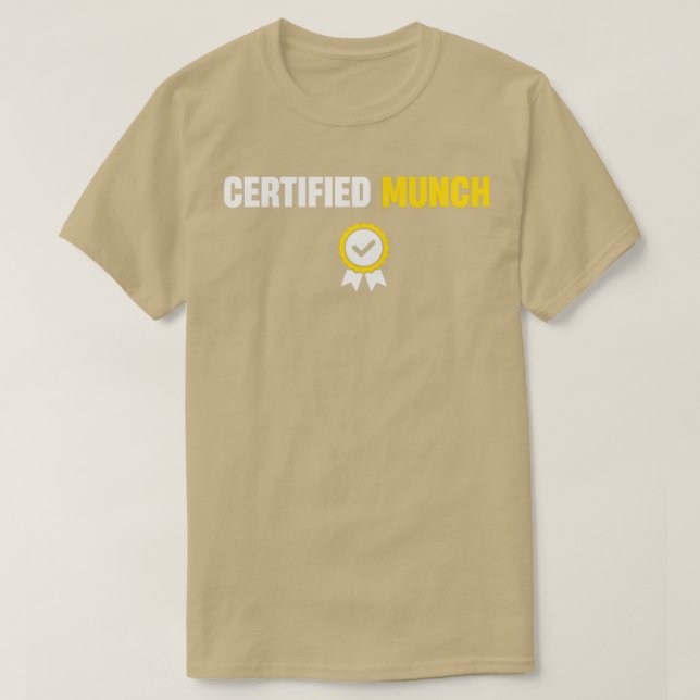 T-shirt Munch certifié (Design devant)