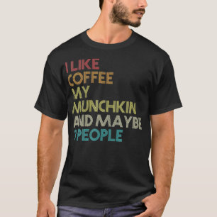 T-shirt Munchkin Chat Propriétaire Cadeau Coffee Devis de