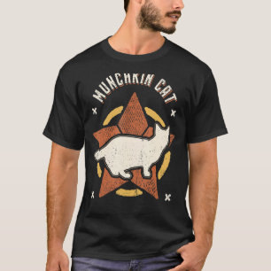 T-shirt Munchkin Chat Vintage Retro Classic Animal