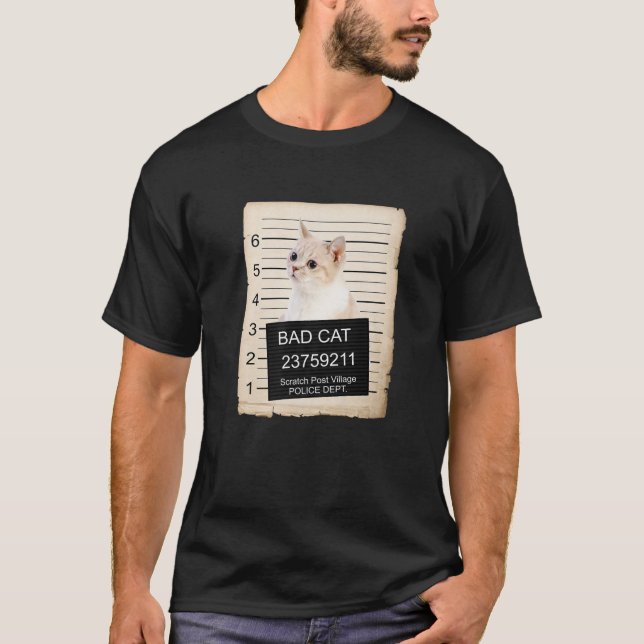 T-shirt Munchkin Kitten Mug Tiré Mauvais Chat (Devant)